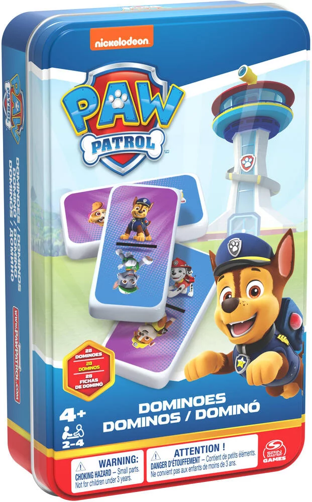 PAT'PATROUILLE - BOITE METAL DOMINOS