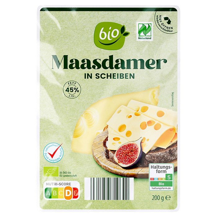 GUT BIO Bio-Käsegenuss 200 g, Maasdamer