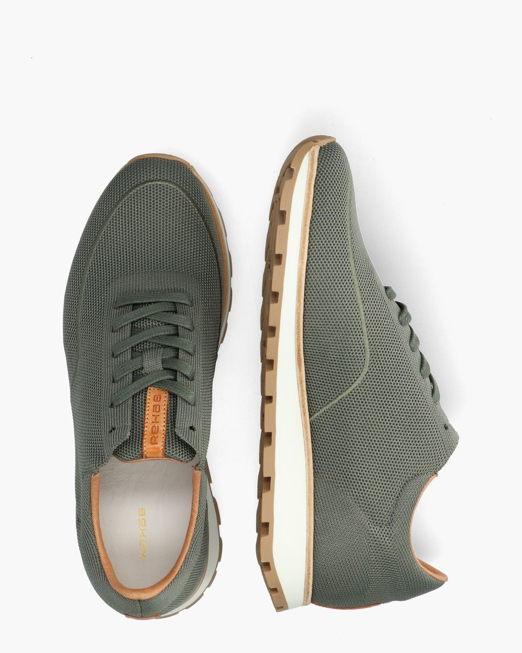 Rehab Mason Knit Groen Herensneakers