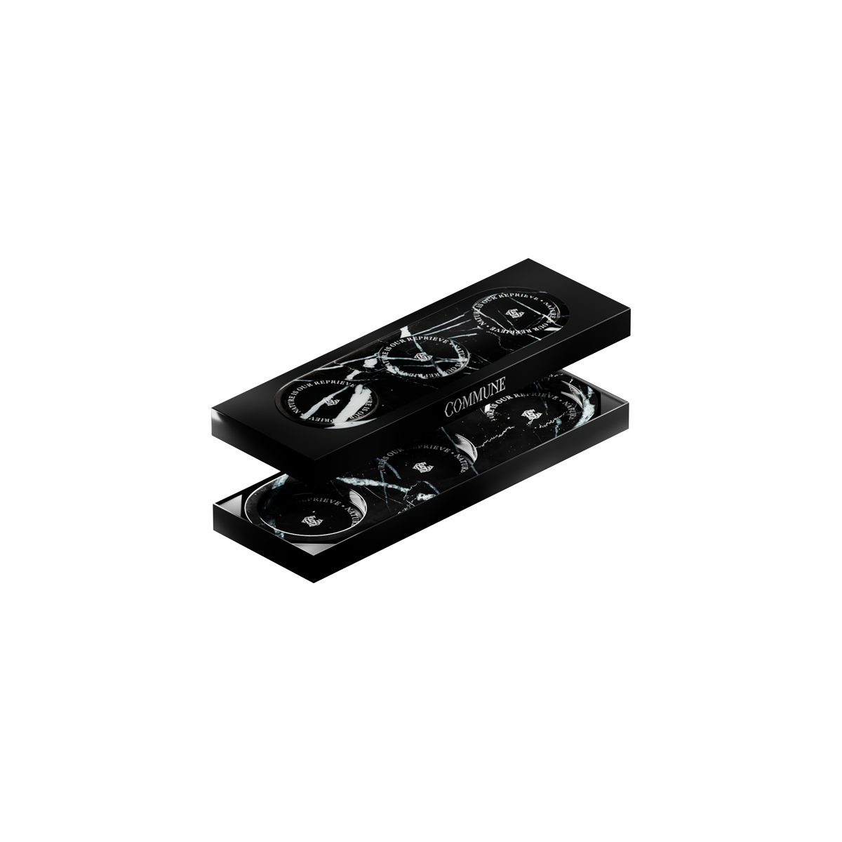 Triple Marble Tray