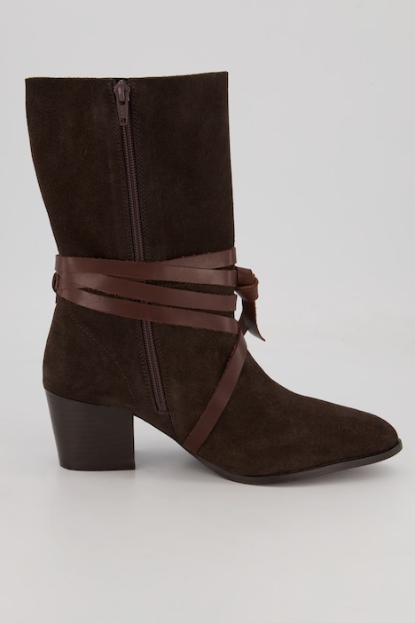 Stiefel, Veloursleder, Ankle-Straps