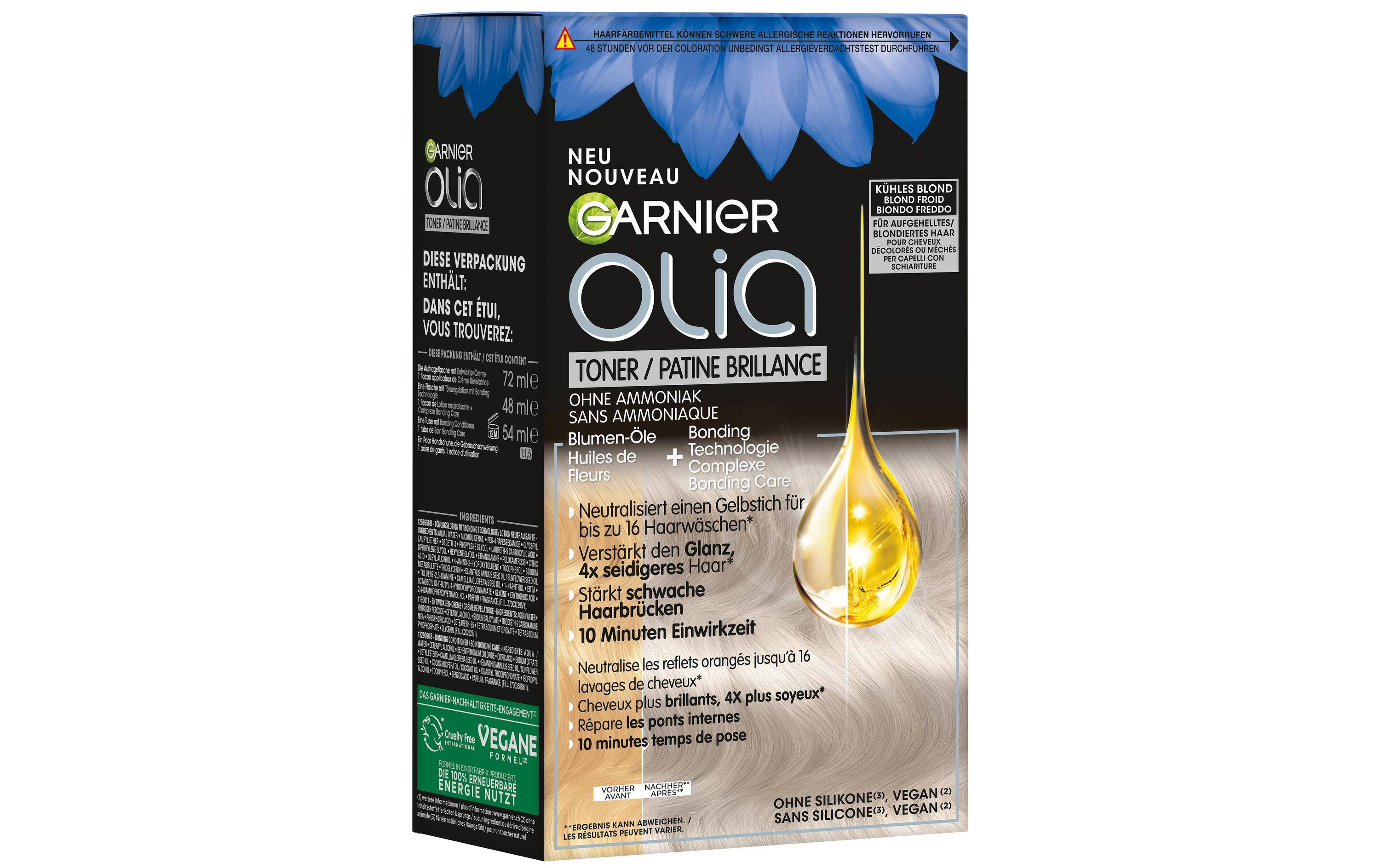 Haarcoloration Olia 9.1 Toner Kühles BlondHaartönung in kühlem Blond