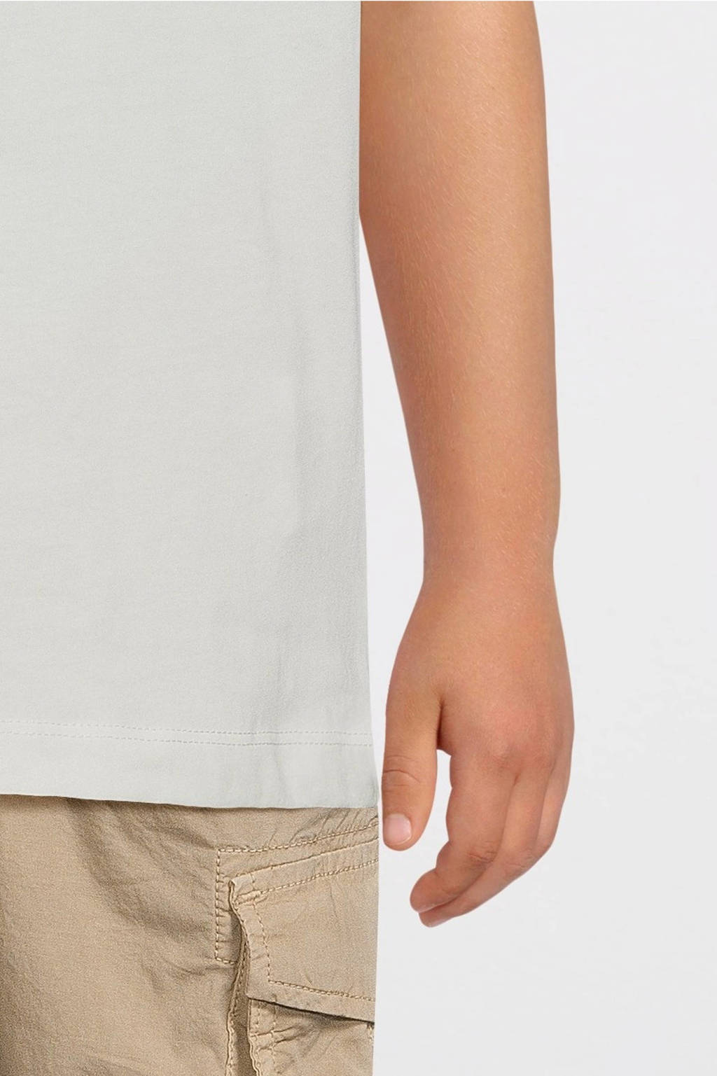 REPLAY T-shirt met printopdruk offwhite