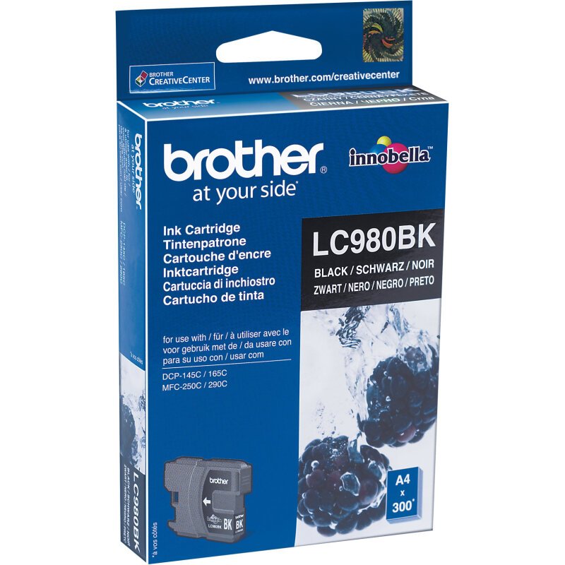 Brother LC980BK - Cartouche d'encre originale – Noir