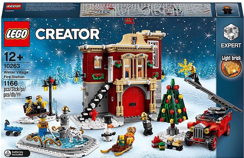 LEGO Creator Expert 10263 Brandweerkazerne in winterdorp