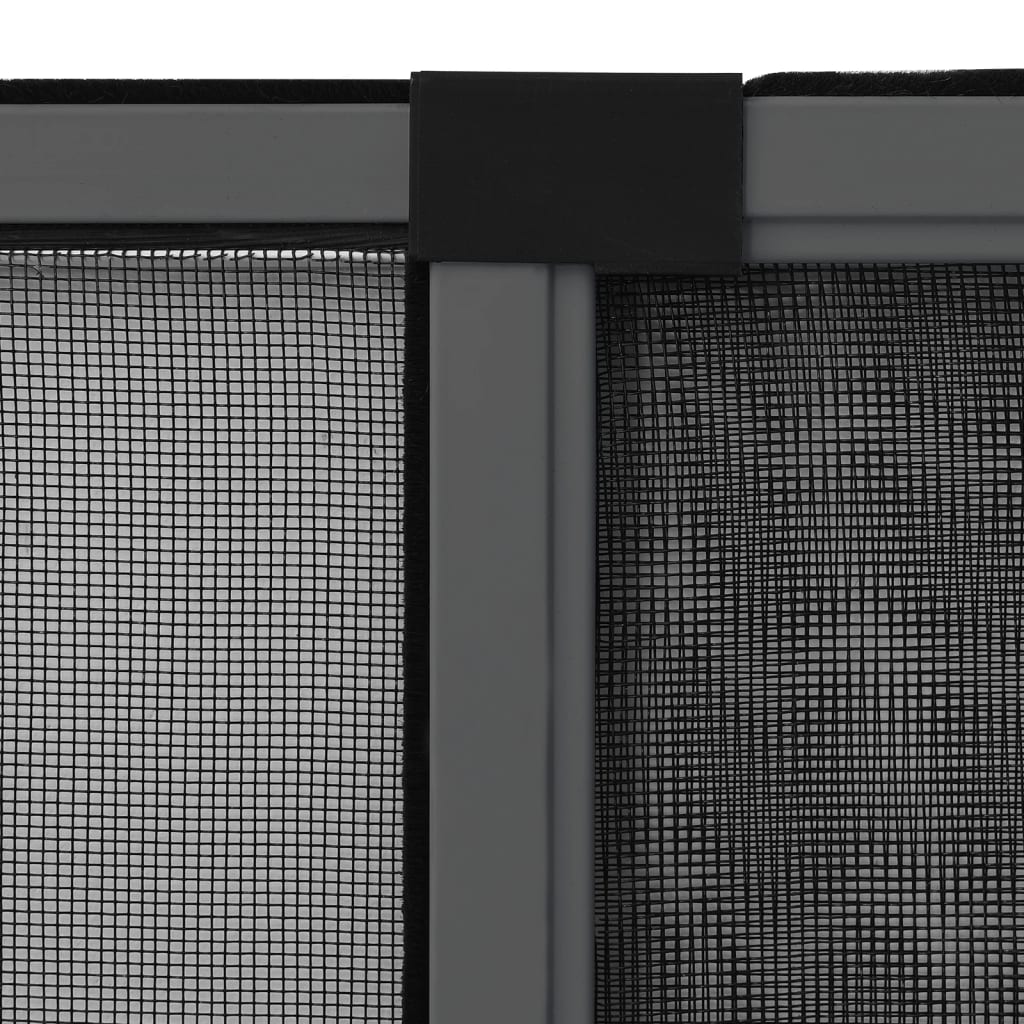 Moustiquaire extensible pour fenêtres anthracite (100-193)x75cm