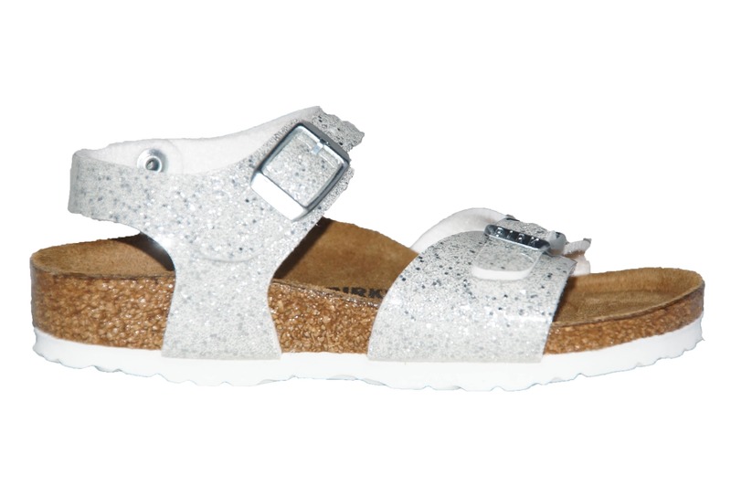 Birkenstock Rio Plain Smal Cosmic Sparkle White