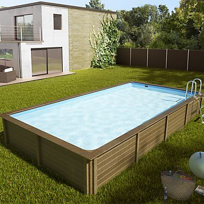 Piscine béton rectangulaire Naturalis LDD L.6,09 x l.3,24 x h.1,28 m