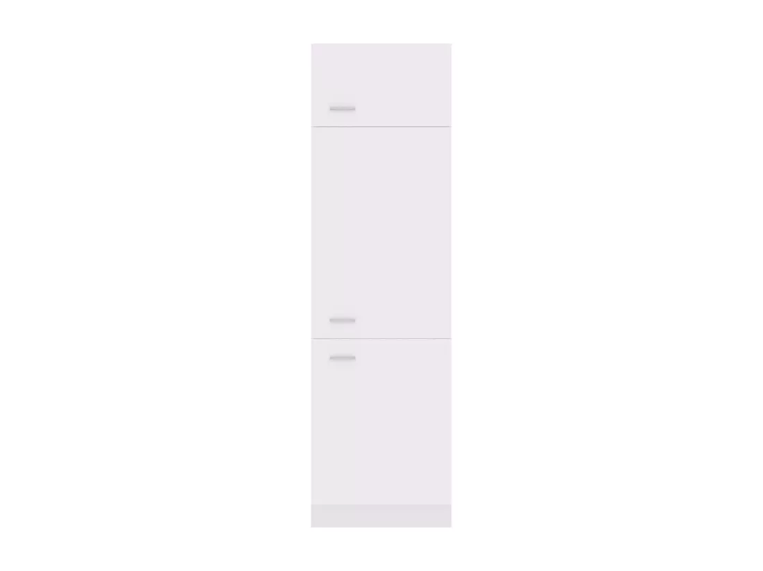 Armoire de réfrigérateur Blanc 60x57x207 cm Bois d'ingénierie