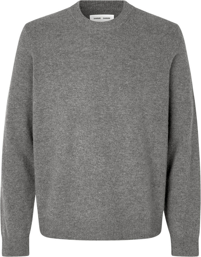Samsøe Samsøe Isak Knit Sweater 15010 Dark grey mel.