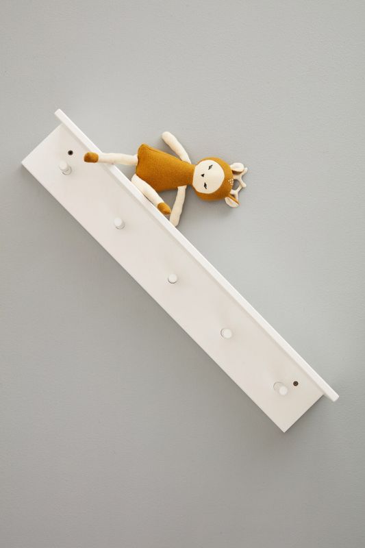 Kid's Concept Hylle med Kroker, Hvit