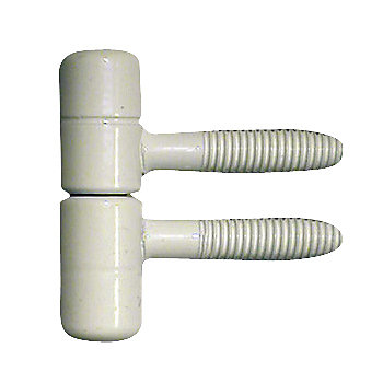 Lot de 2 fiches à visser blanc 11 x 40 mm