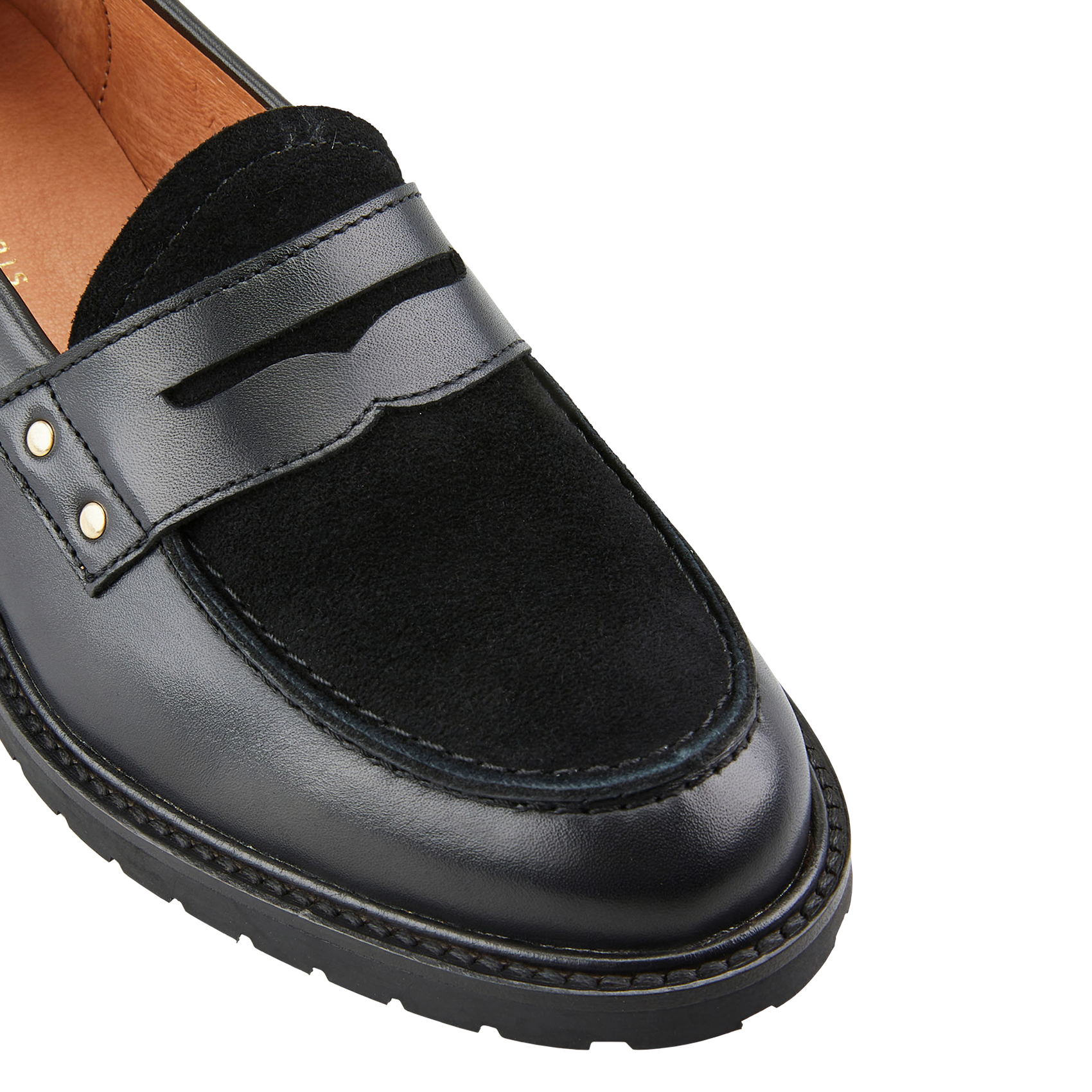 VALOLA - Mocassins bi-matière | Noir