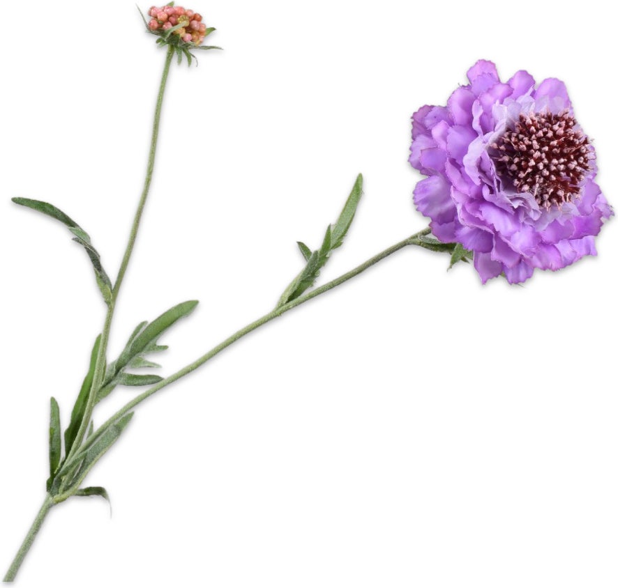 Silk-Ka kunstbloem Scabiosa lila 71 cm