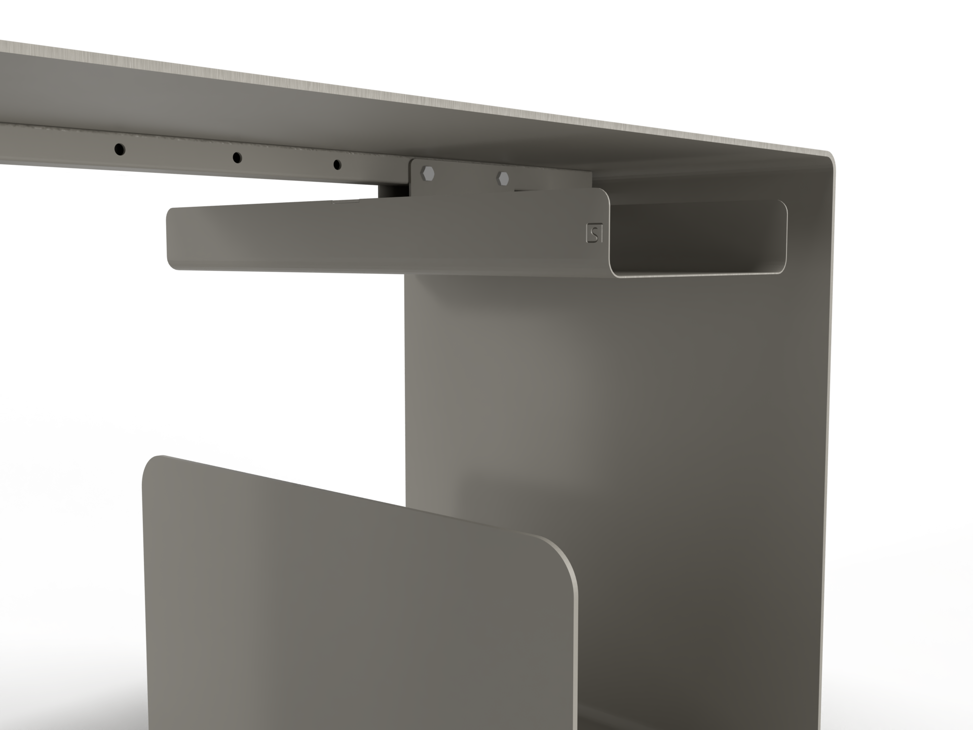 Steellish salontafel Glide & Plateau Licht Grijs