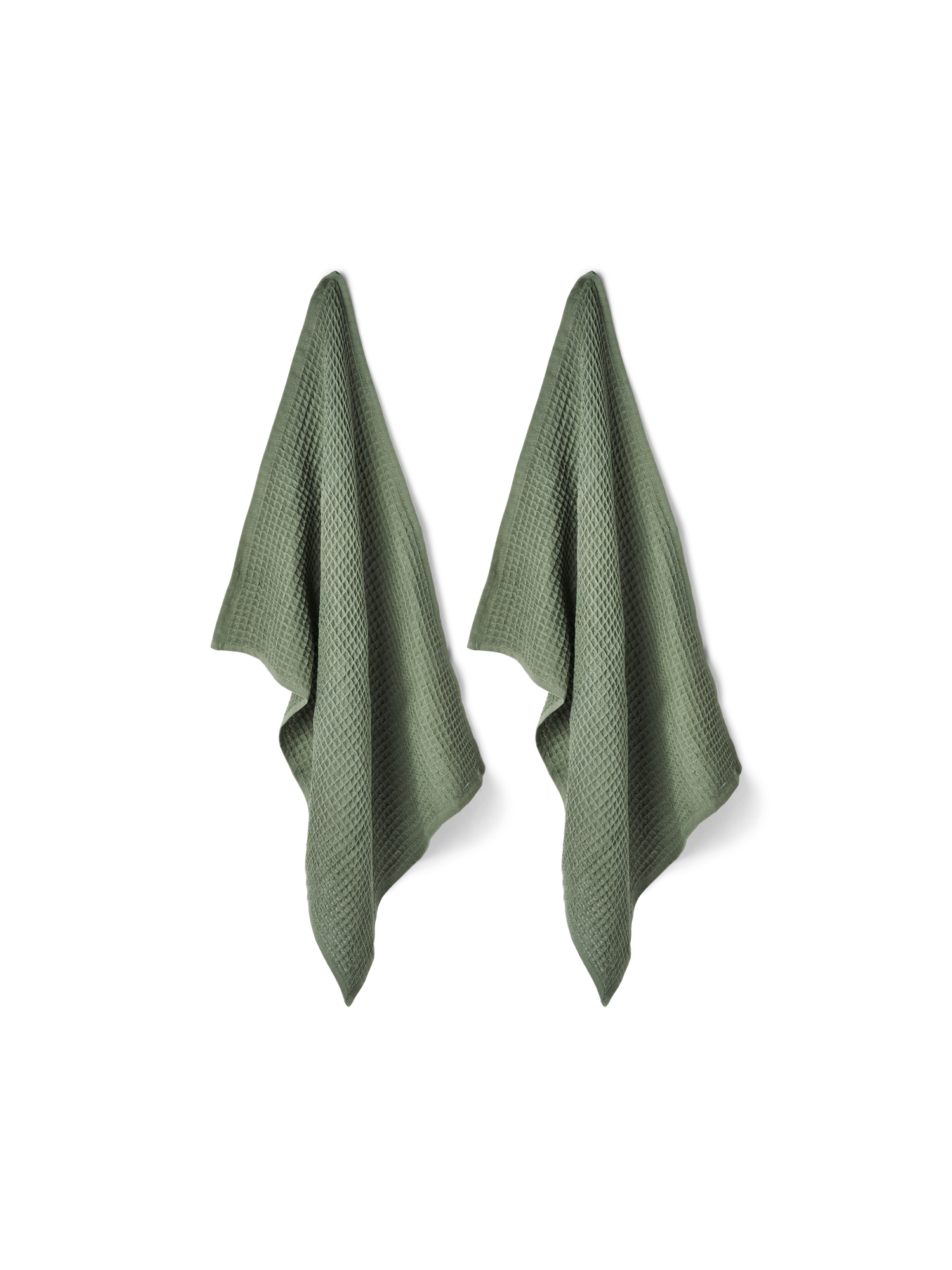 Viskestykker 2-pak | Bomuld. 50 x 70 cm. 2 stk. | Moss Green