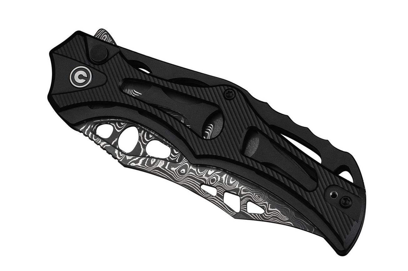 Civivi Biophase C23083-DS1 Damascus, Black Aluminum, zakmes