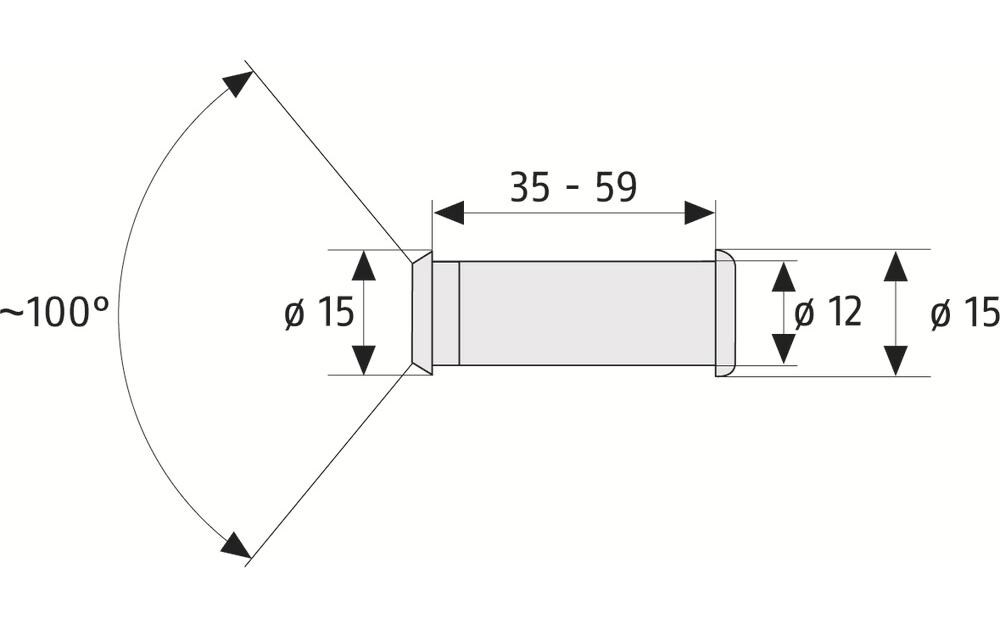 Türspion 2160 S SilberTürspion