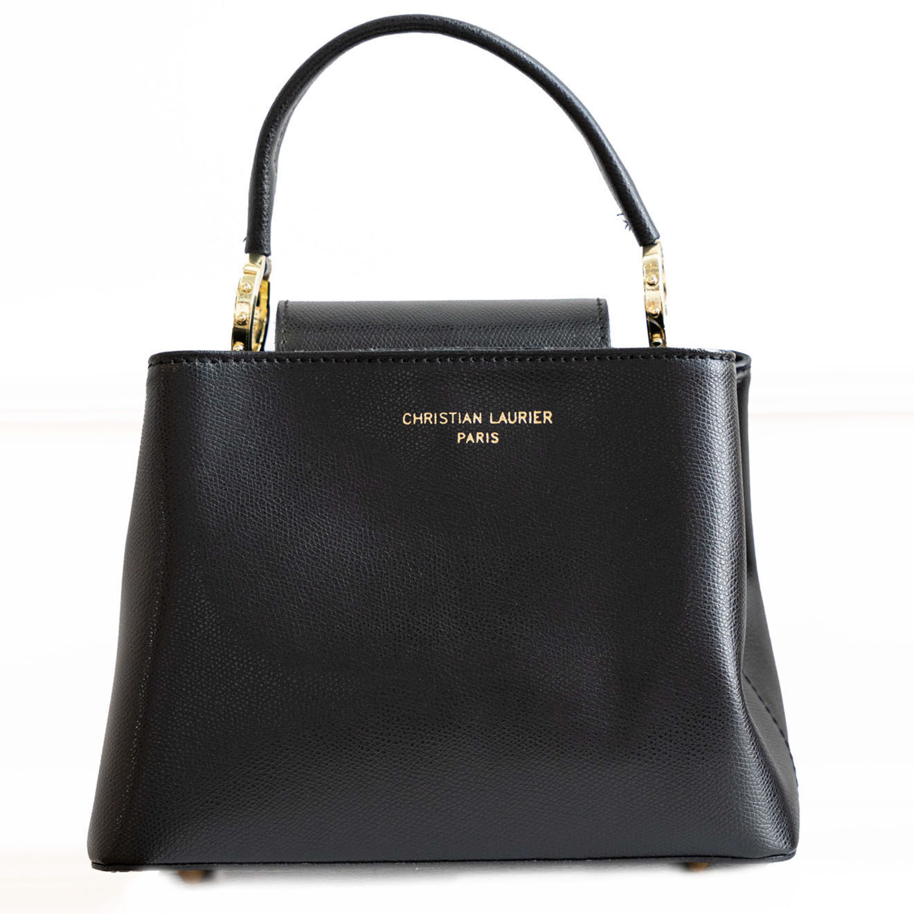 Christian Laurier Sac à main en Cuir Shauna noir - 24,5x29,5x12 cm