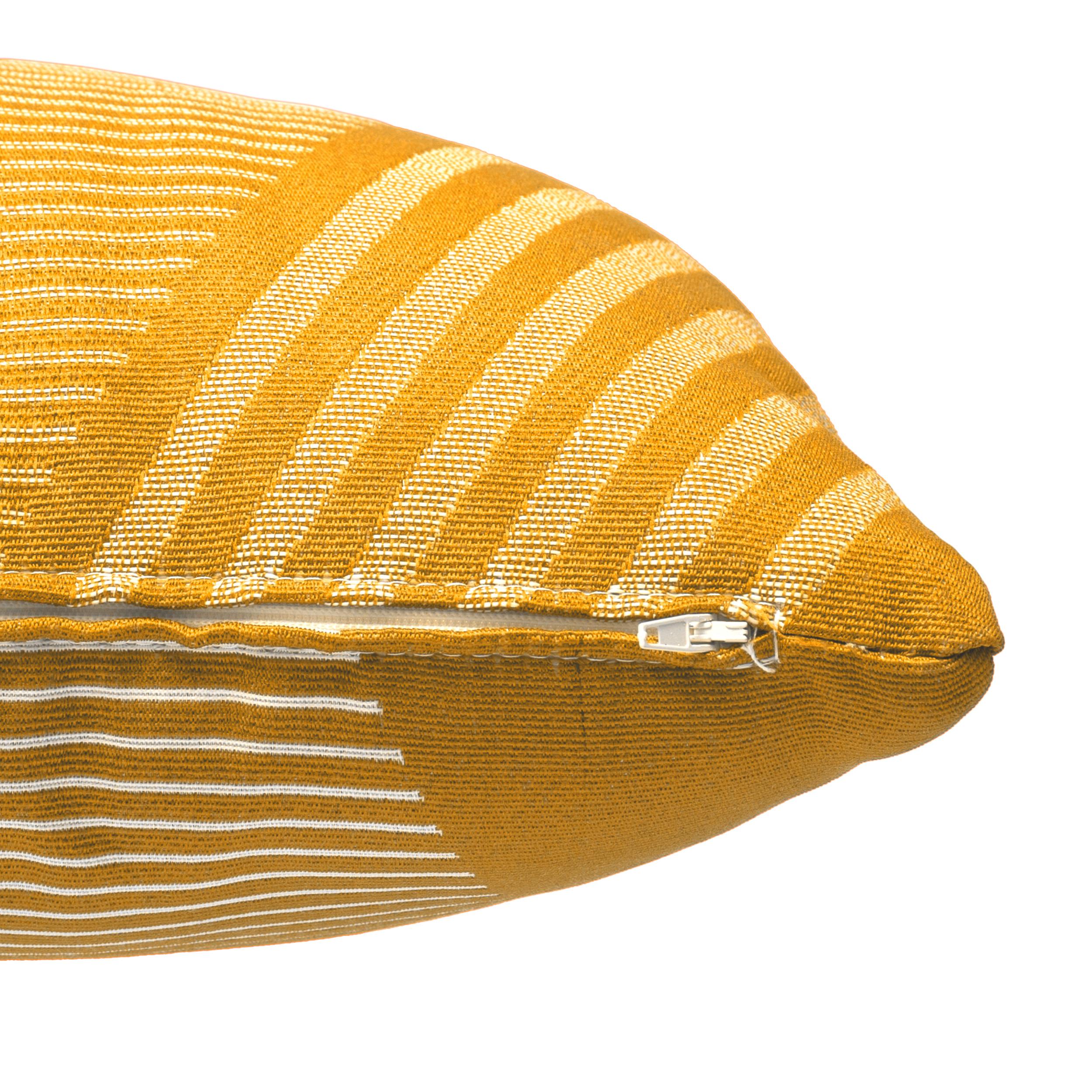 COUSSIN JACQUARD 30X50CM MOUTARDE