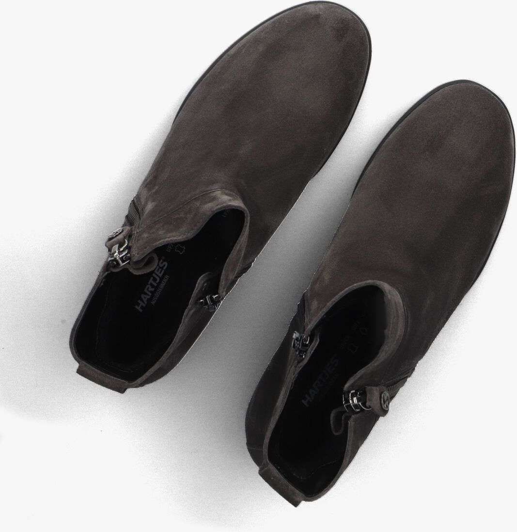 grijze hartjes enkelboots h rits booty