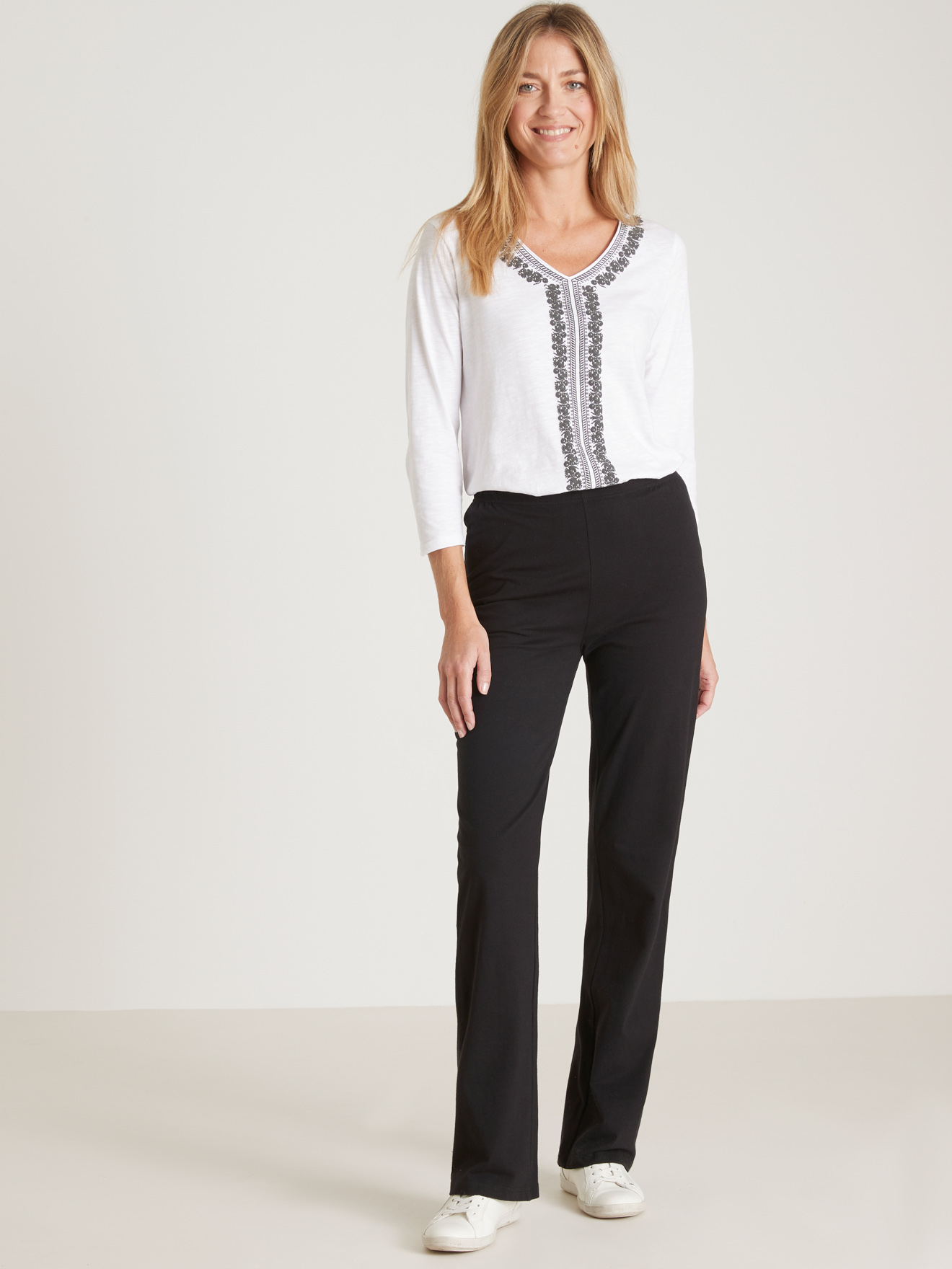 Lot de 2 pantalons élastiqués en maille