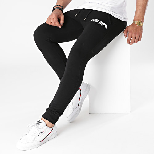 Pantalon Jogging Logo Noir Blanc