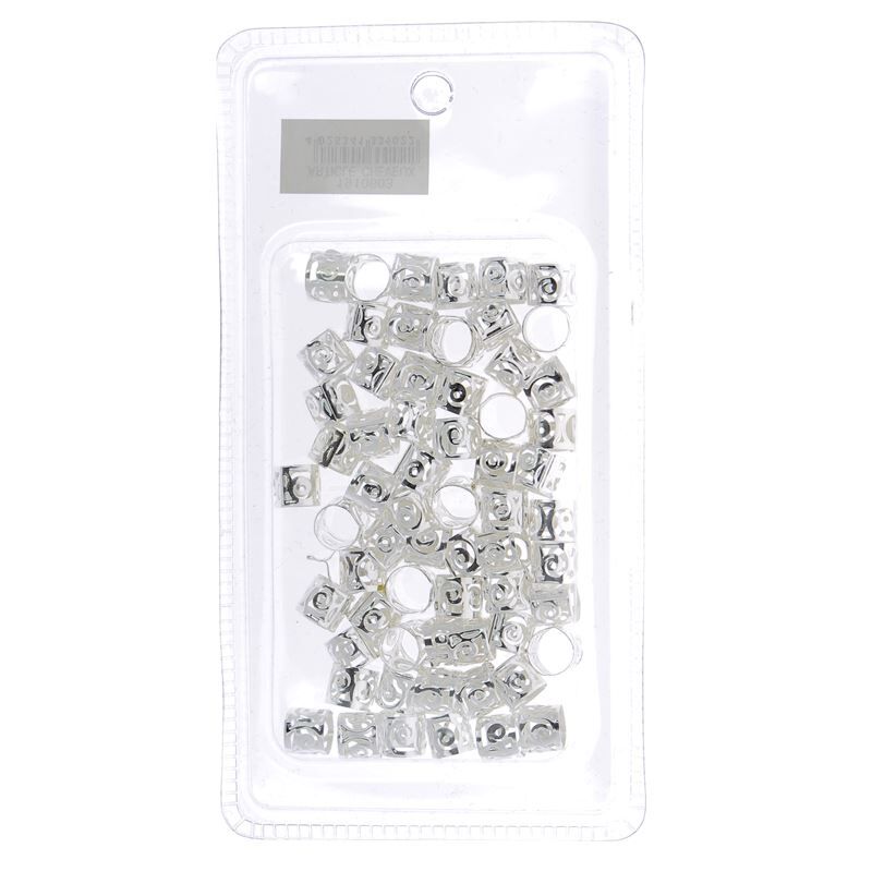 Anneaux bijoux cheveux argenté petit modèle