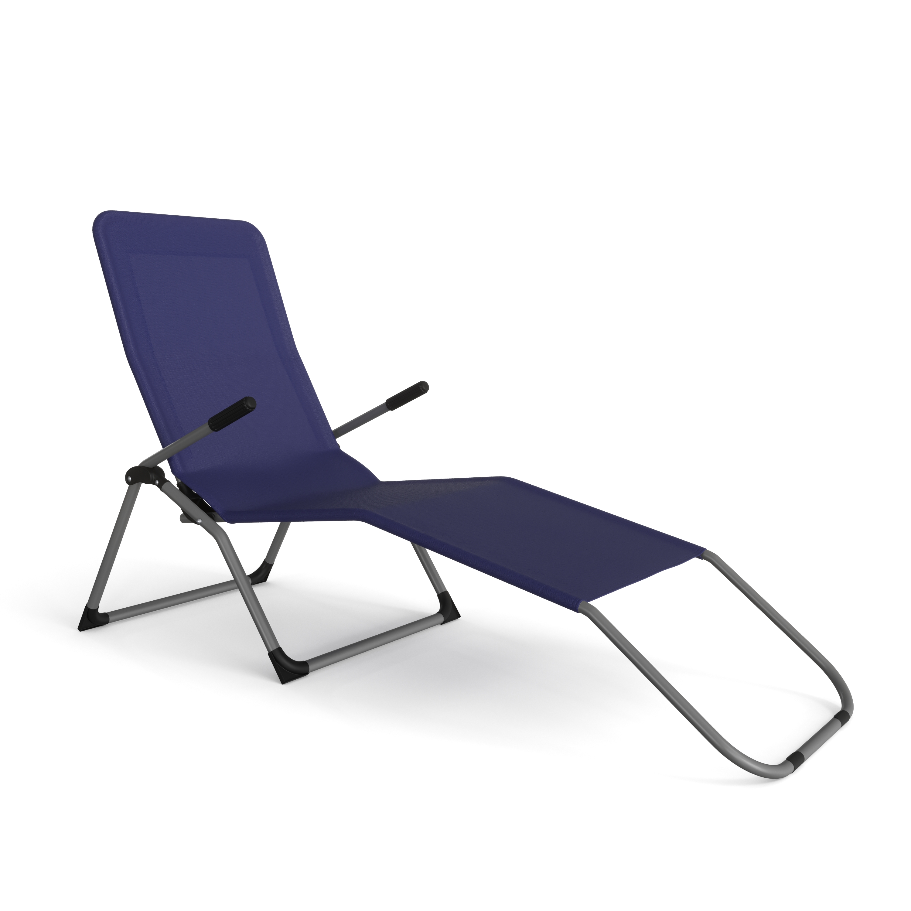 Liegestuhl blau 2er Set