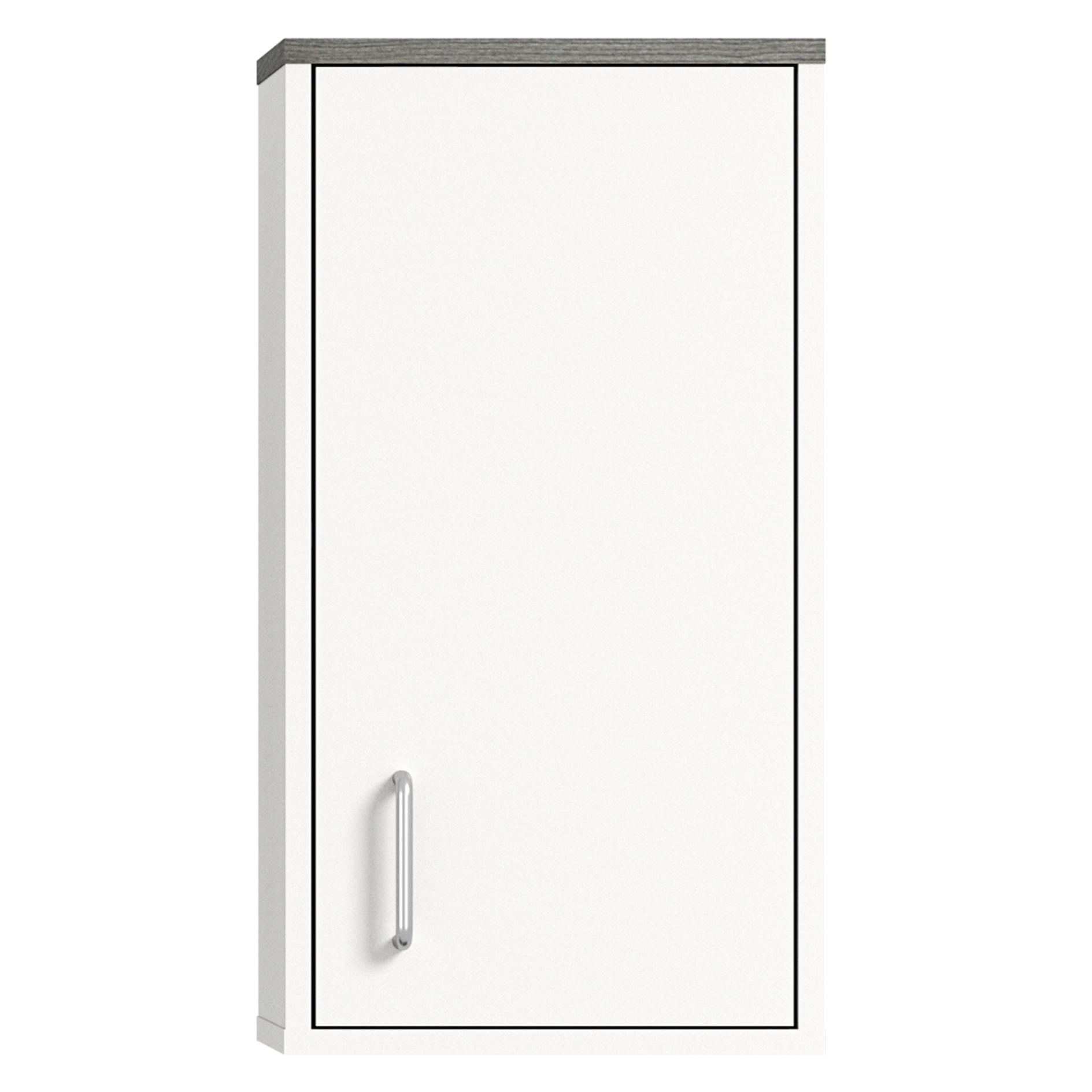 Hängeschrank LOS ANGELES - weiß-Rauchsilber - 32 cm breit