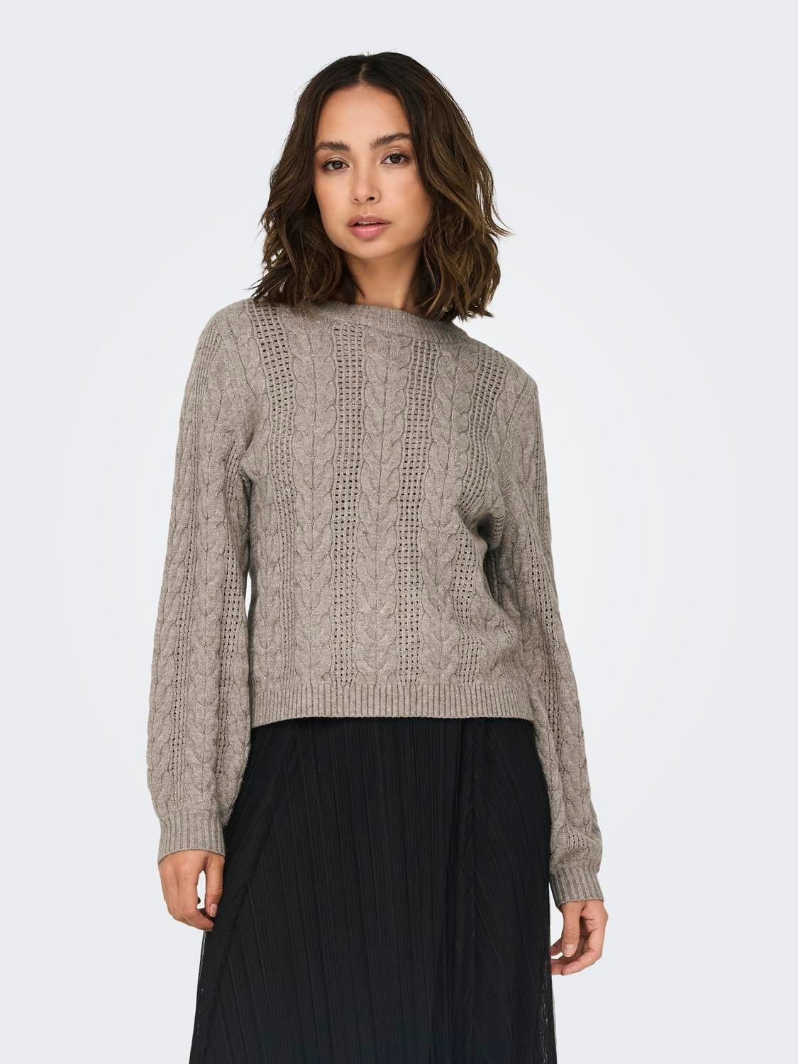 ONLRUBINA Strickpullover Walnut