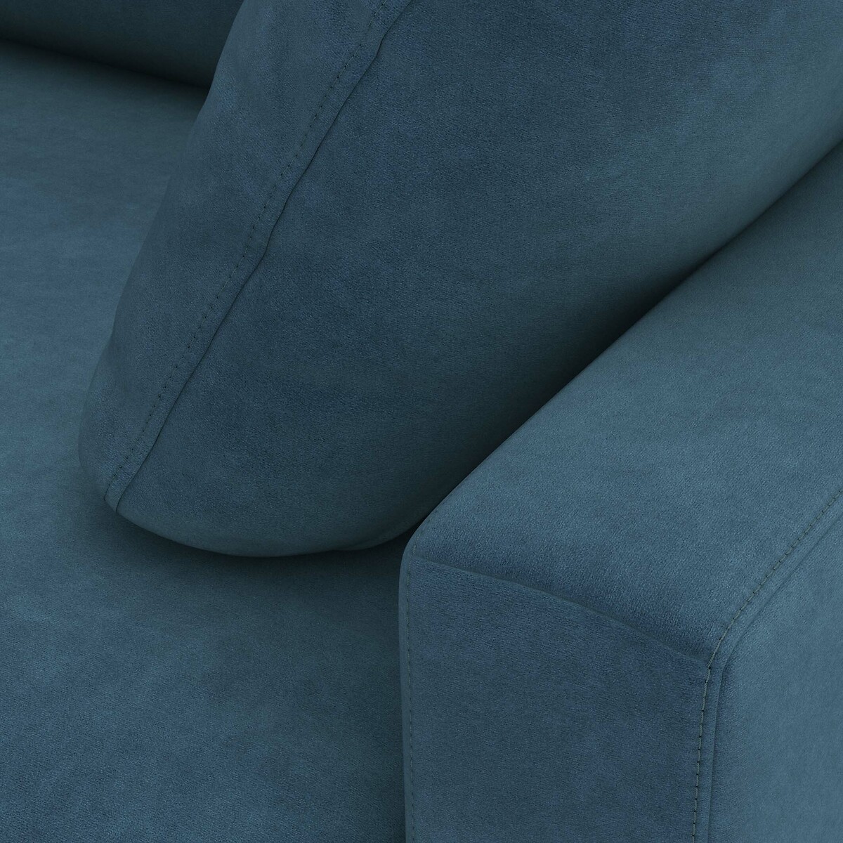 LA REDOUTE INTERIEURS<br>Sofá-cama de canto veludo, espuma, Timor