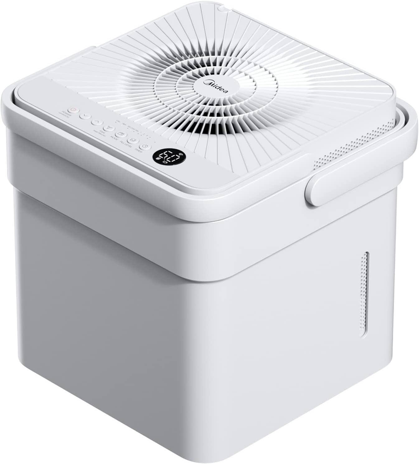 Midea Cube 20 Luftentfeuchter, 20L/24h, Raumgröße ca.100m³(40m²), Wassertank 12L, APP-fähig, 24H Timer, Weiß