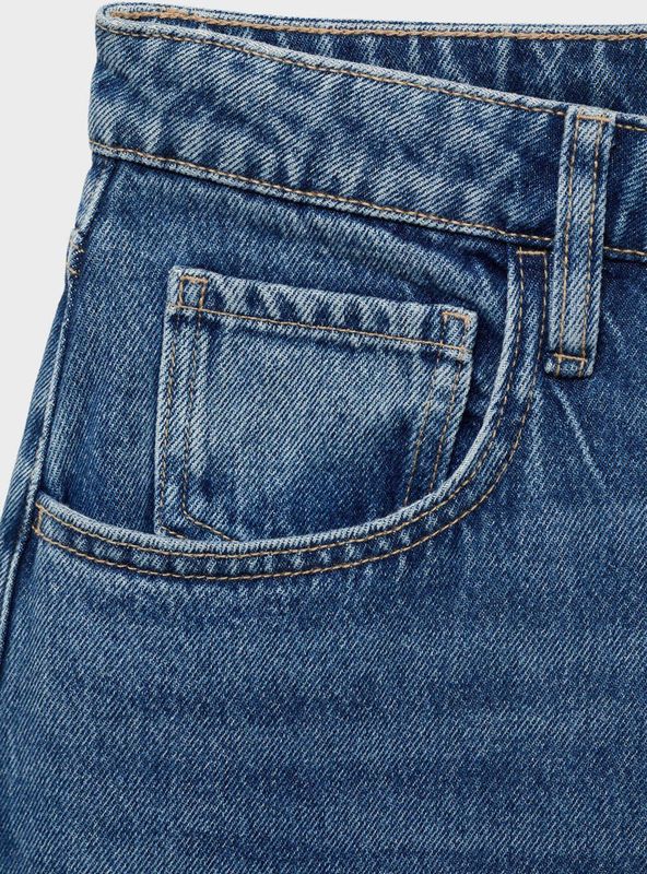 MANGO - BET - Jeans - Blauw Denim - Baggy - Mid Waist