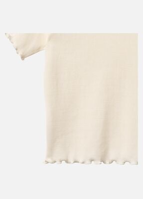 Wheat Alicia  Ribbet T-skjorte, Ivory