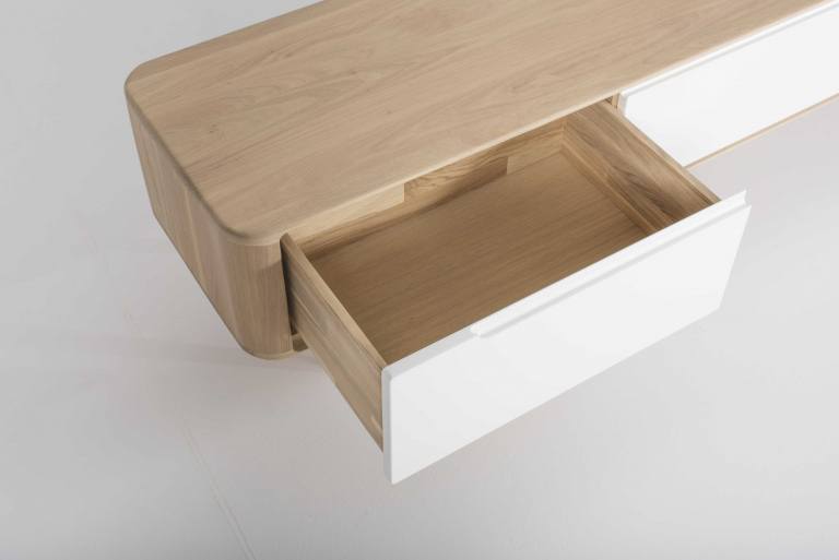 Gazzda Ena dressoir tv-meubel 225x55 whitewash