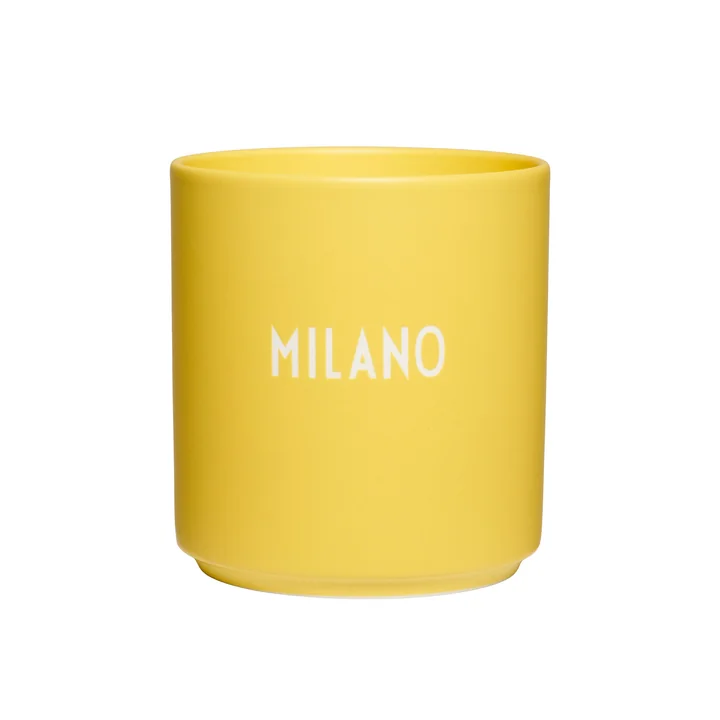 Design Letters - AJ Favourite Porzellan Becher, Milano / gelb