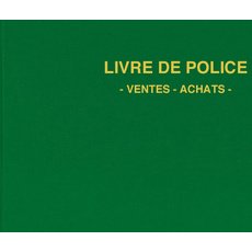 Registre 'Livre de police métaux précieux', 200 pages