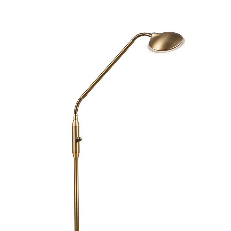Moderne vloerlamp brons incl. LED - Eva