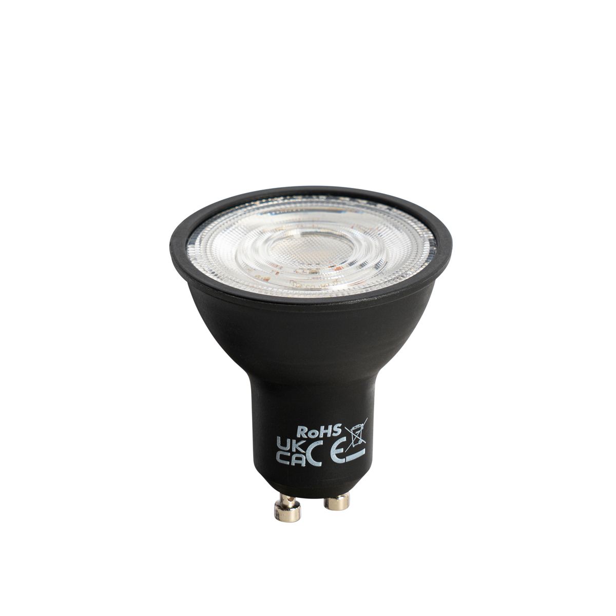 Set van 5 GU10 LED lamp zwart 7W 610 lm 3000K