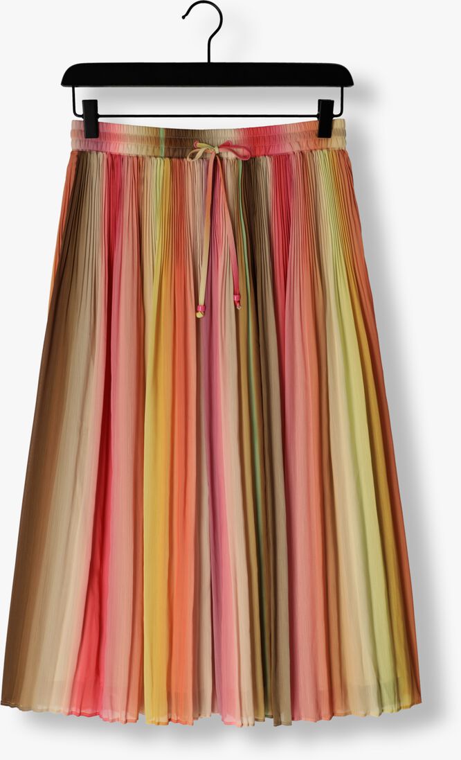 SCOTCH & SODA multi scotch & soda pliss&eacute; rok pleated chiffon midi skirt
