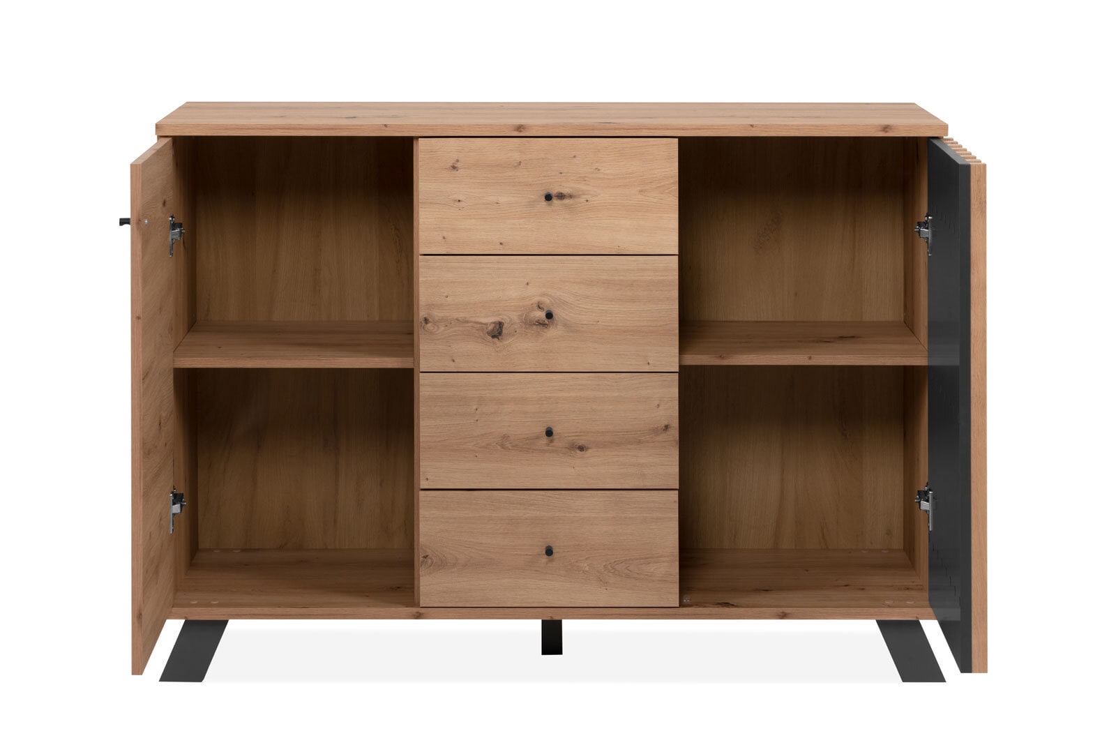 Sideboard MEDAN 118 x 85 cm Artisan Oak / anthrazit