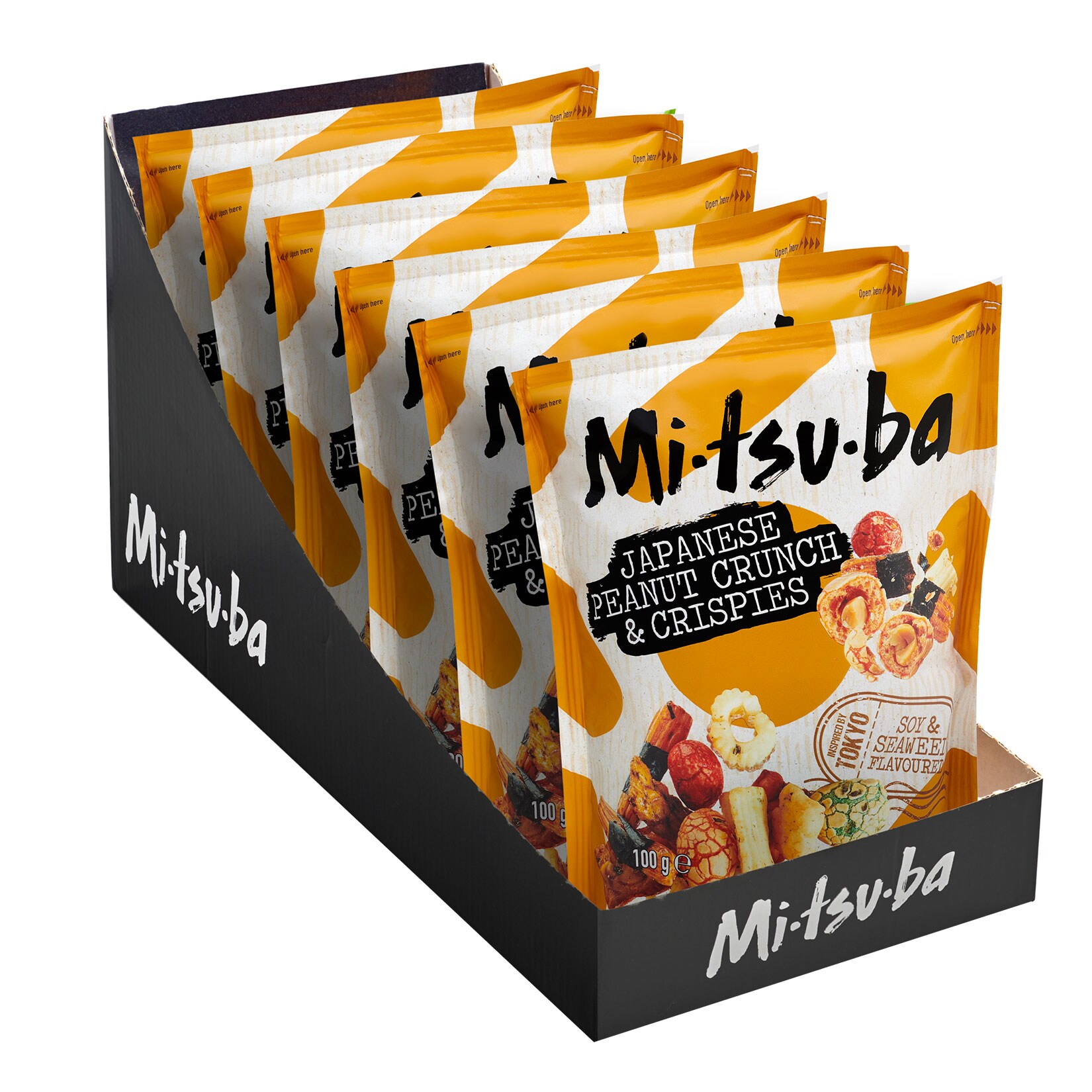Mitsuba Japanese Peanut Crunch & Crispies 100g, 6er Pack