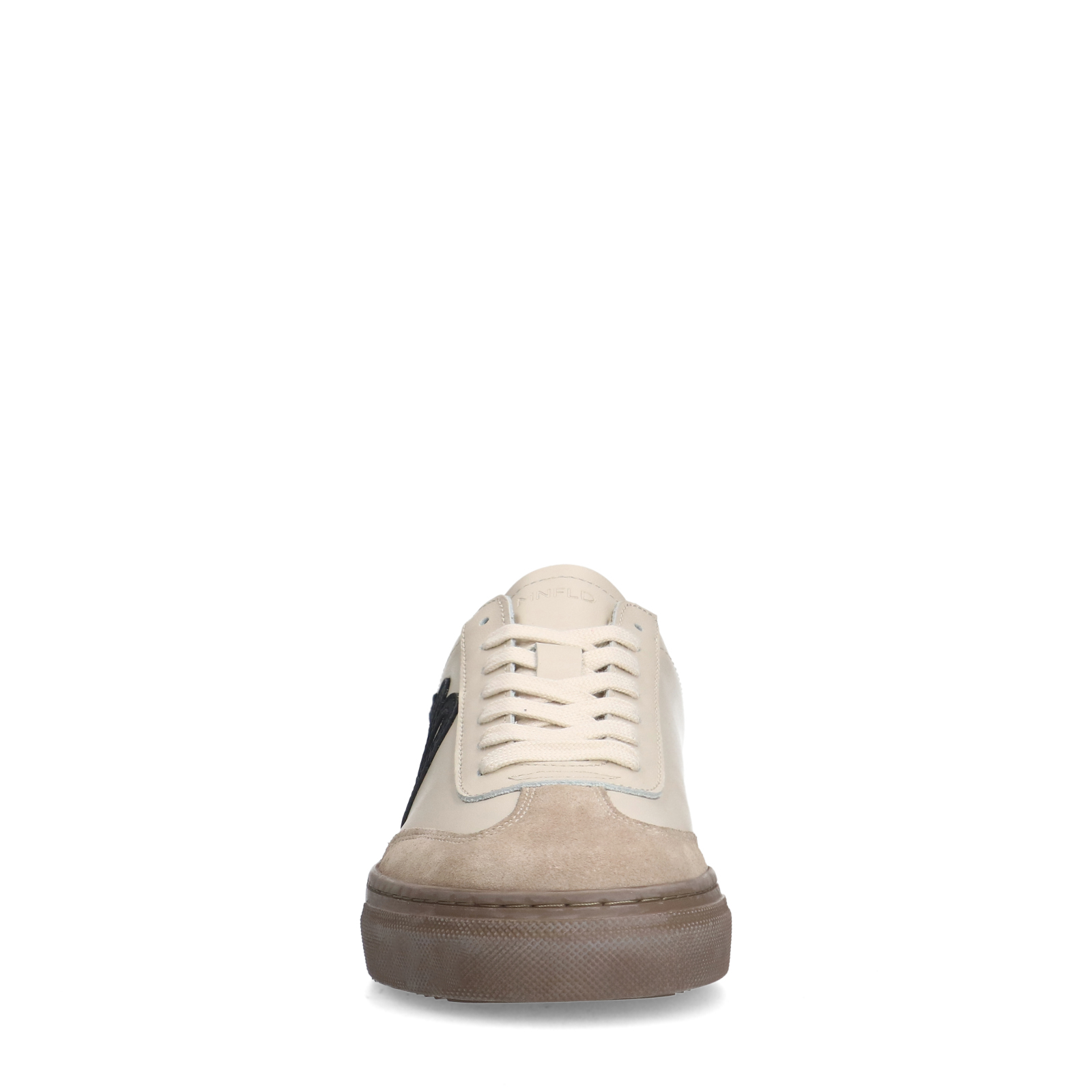 Beige leren sneakers