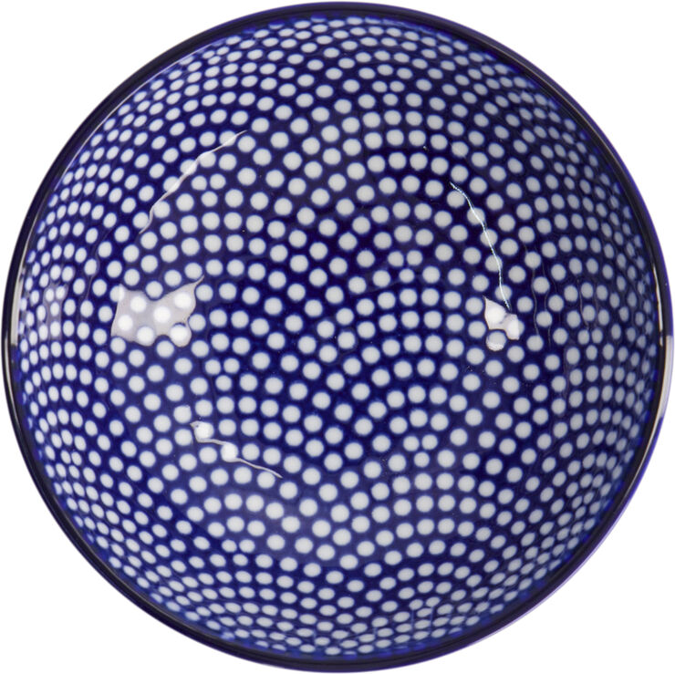 Tokyo Design Studio Nippon Blue Dish 9. 5x3 Dot Blue/white