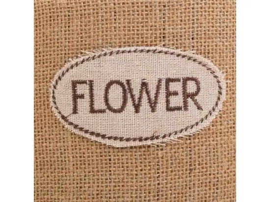 Panier en fil de tissu marron d19x11,5h