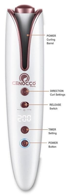 Cenocco batteridrevet krøllejern (CC9094)