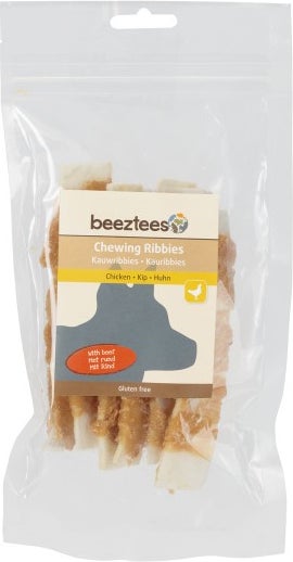 Beeztees kauwsticks kip met rund H 9 cm 6 stuks