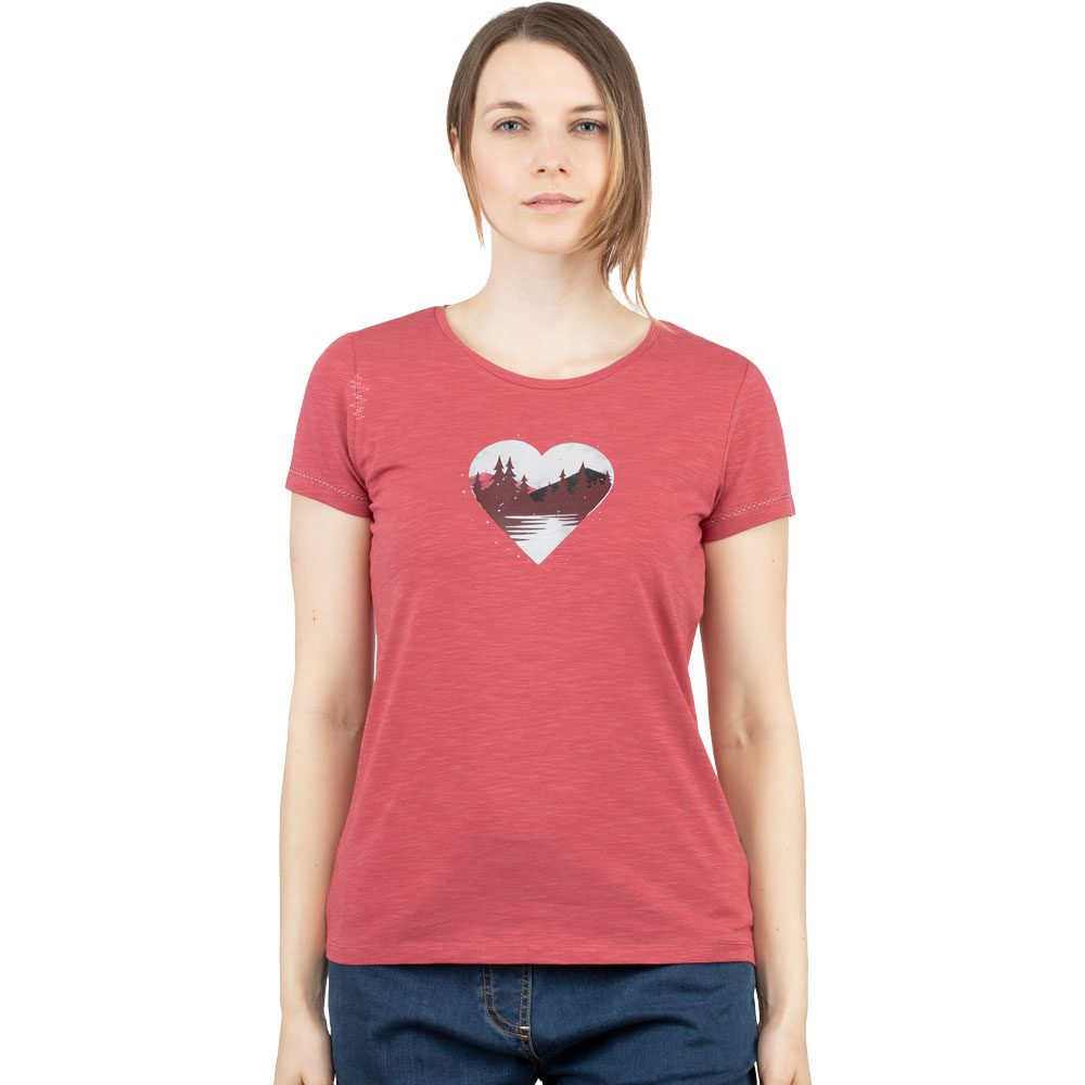 Chillaz Gandia Mountain Heart T-Shirt Damen rot