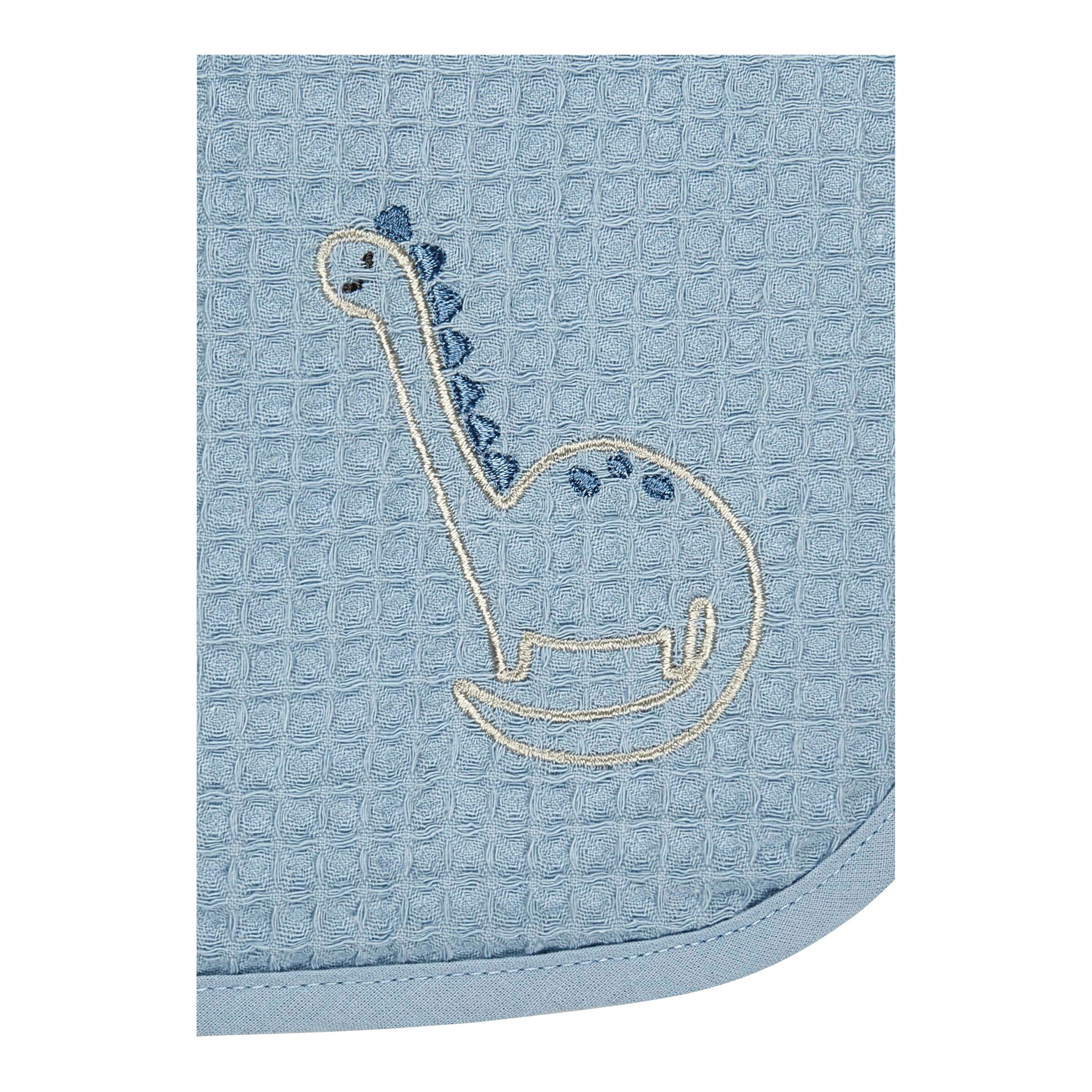 Sterntaler Lätzchen mit Nässeschutz Dino Rexi blau